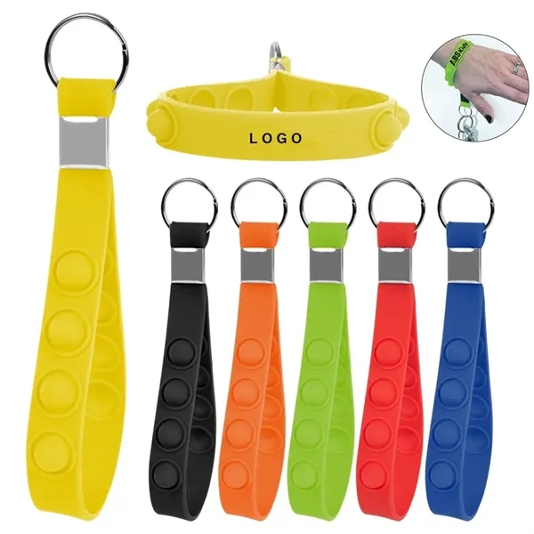 Push Pop Stress Reliever Keychain