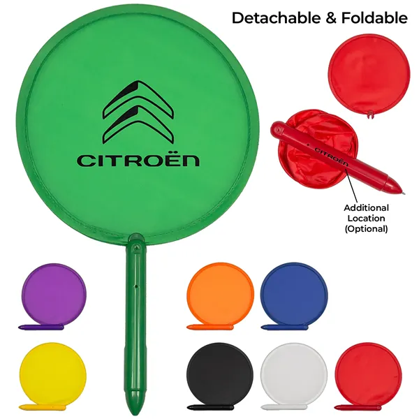 Recycled 3-in-1 Hand Fan Pen