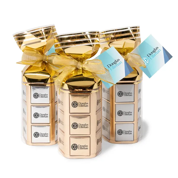 Chocolate Foiled Squares Gift Boxes