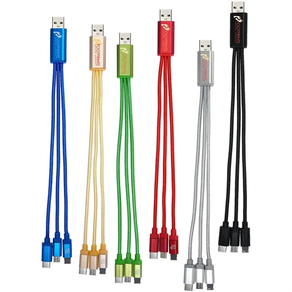 Metallic 3-in-1 Charging Cable