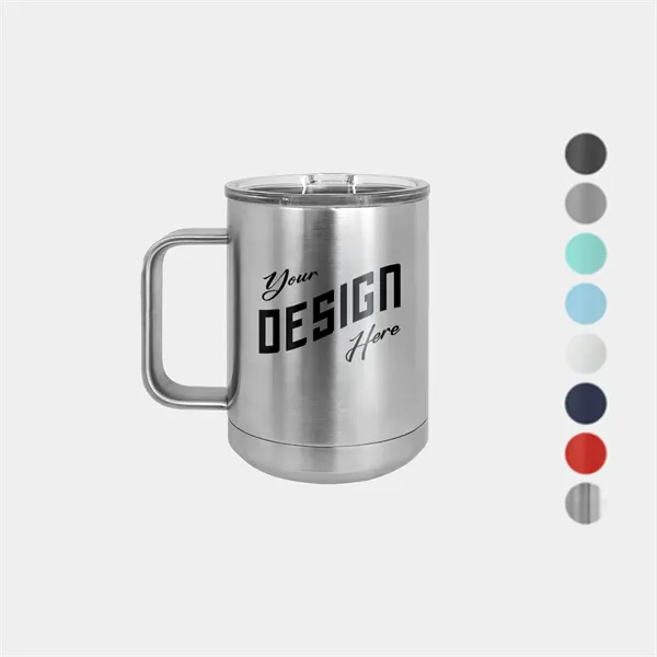 15 oz Polar Camel® Stainless Steel Insulated Coffee Mug