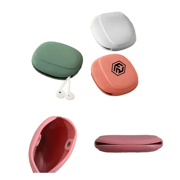 Silicone Headphone Data Cable Mini Storage Bag