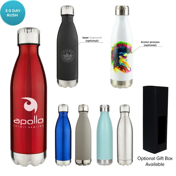 17 oz Apollo Double Wall Stainless Vacuum Bottle