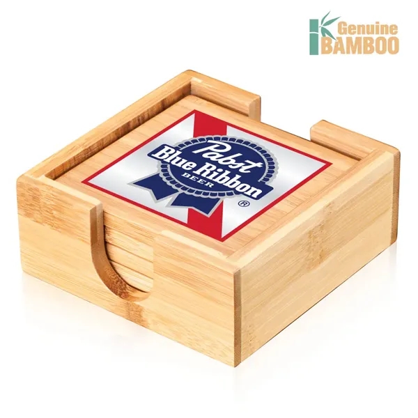 Fairfax Bamboo  VividPrint™ Coasters Set - Set of 4