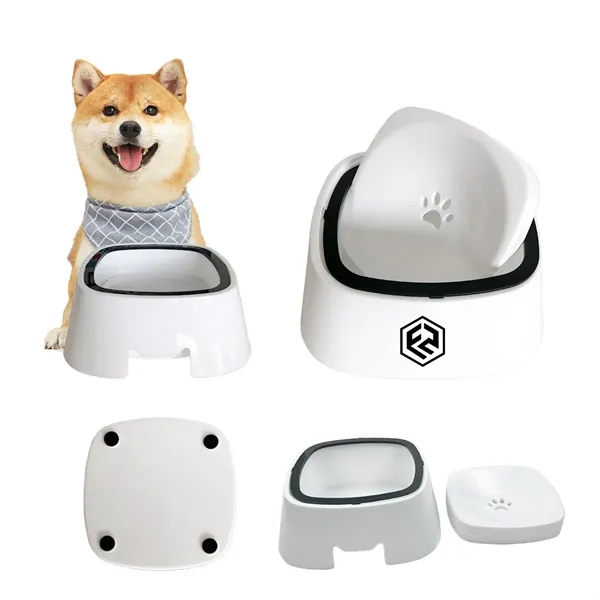 60OZ No Spill Non-Slip Slow Water Feeder Pet Bowl