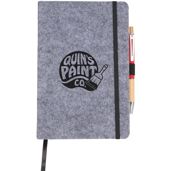 THE GOODS™ 8" x 5.5" Recycled Felt Bound Notebook