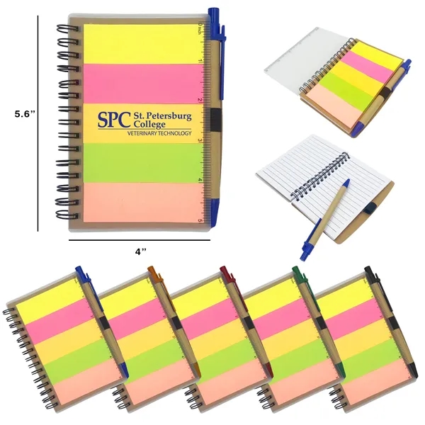 Eco-Friendly Pocket Complete Set Notebook with Ruler