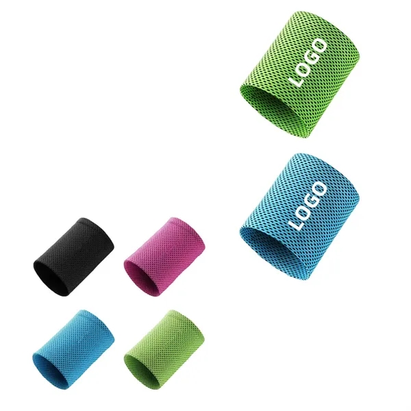 Custom Ice Cooling Sport  Sweat Absorbing Wristband