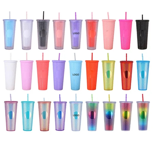 Custom 25oz Plastic Durian Straw Cup