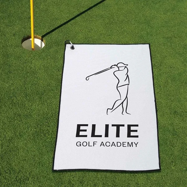 16" x 26" Sublimated Waffle Golf Towel