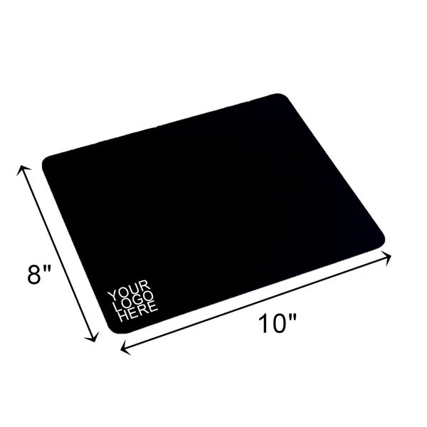 MOQ 50 Custom 8"*10"Black Mouse Pad