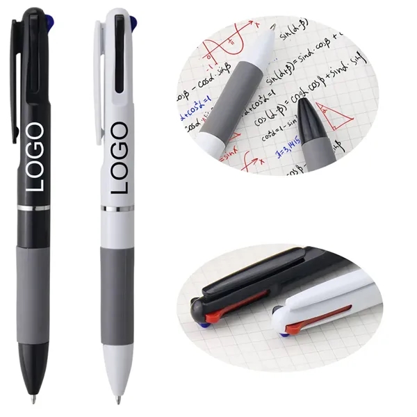 Three-Color Press Plastic Business Ballpoint Pen