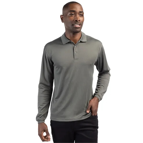 Clique Spin Eco Performance Pique Long Sleeve Mens Polo