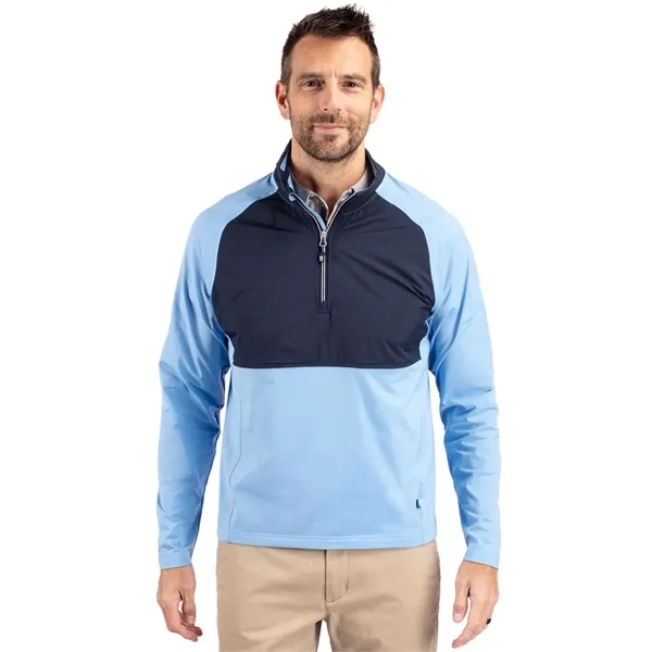 Cutter & Buck Adapt Eco Knit Hybrid Recycled Mens Quarter...