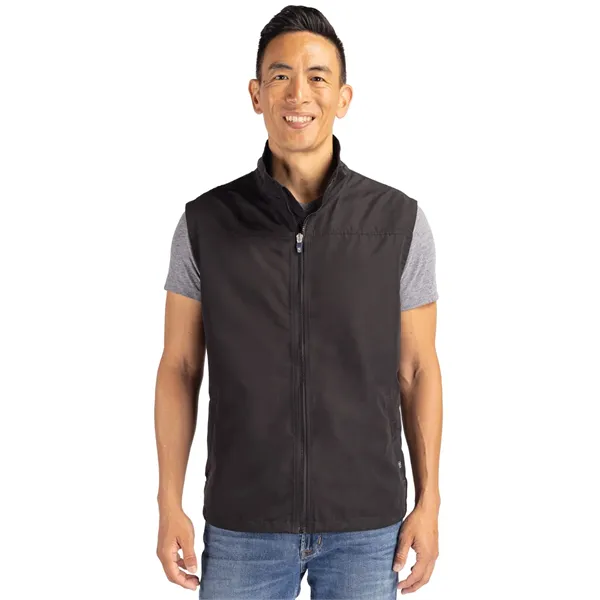 Cutter & Buck Charter Eco Full-Zip Mens Big & Tall Vest B...