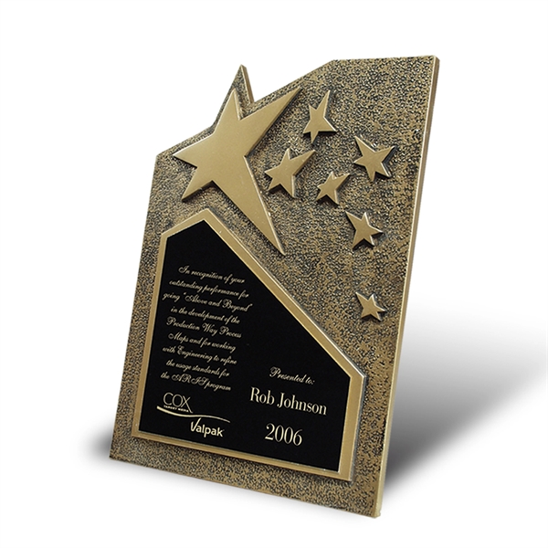 Star Cast Self-Standing Plaque