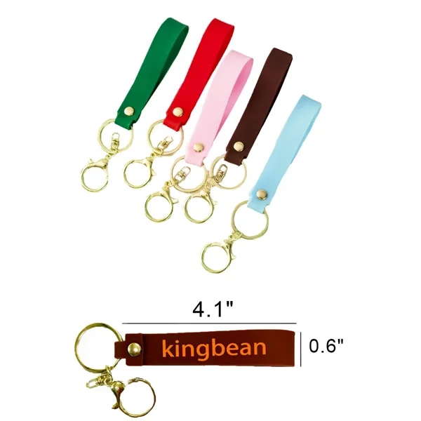 Customized Fashion Color PVC Key Chain Bracelet