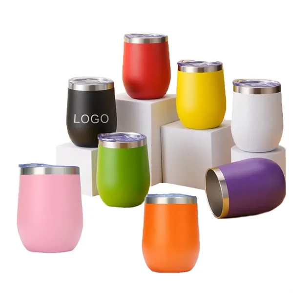 12 OZ Egg Shape Stainless Steel Thermos Cup