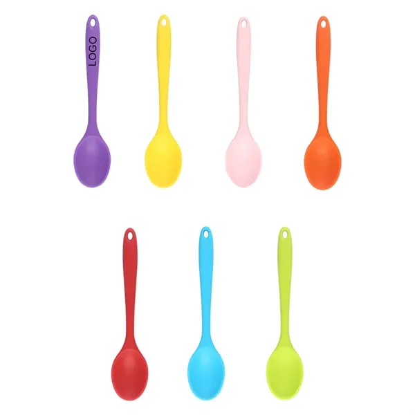 MOQ 100 Small Food Grade Silicone Spoon