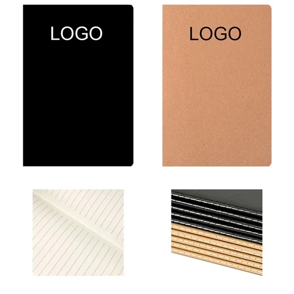 MOQ 50 A5 Kraft Paper Lined Notebook
