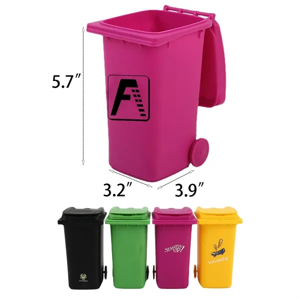 Desktop Mini Trash Bin Pencil Holder