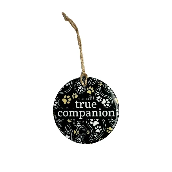 Round Sublimated Ceramic Ornament - 1 Side Only