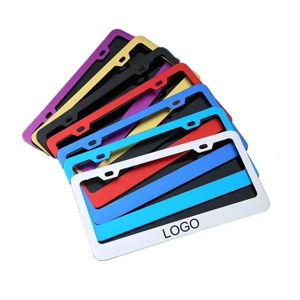 MOQ 50 Custom Aluminium Alloy License Plate Frame