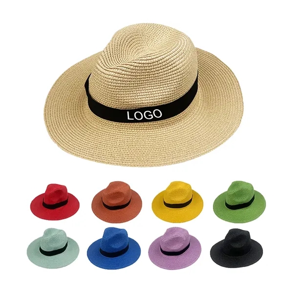 MOQ 50 Wide-brimmed Outdoor Beach Straw Hat