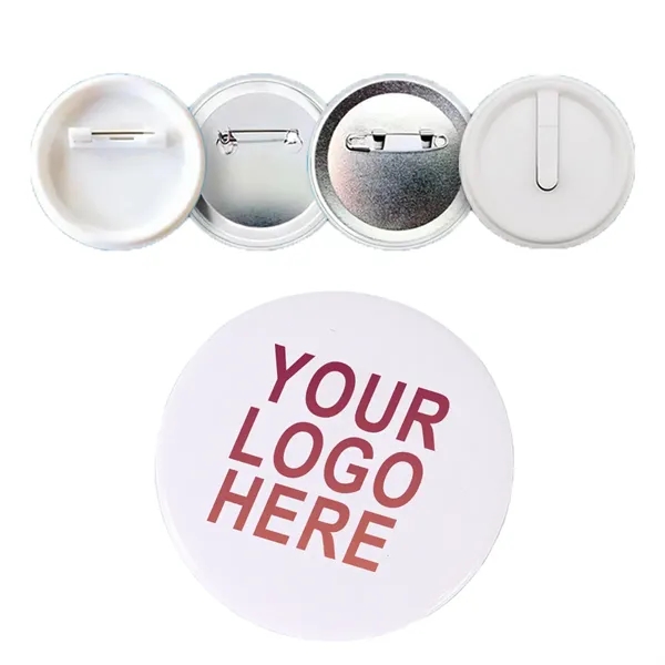 MOQ 100 Custom Metal Tinplate Button Pin Badges