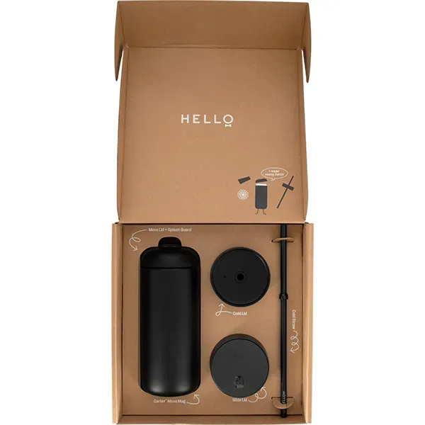 Fellow Carter 3-in-1 SS/Ceramic Insulated Tumbler Sip System