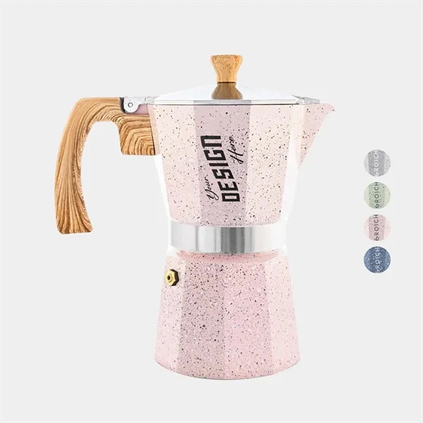 GROSCHE® Stone 6 Cup Stovetop Moka Pot Espresso Coffee Maker