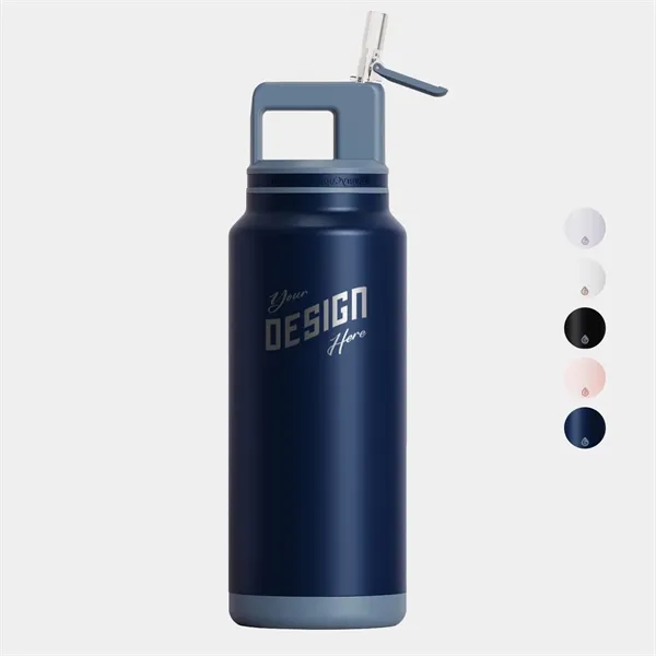 40 oz. GROSCHE® Flip 'N Sip Insulated Straw Water Bottle