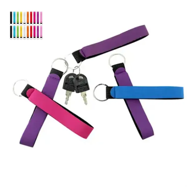 Neoprene Wristlet Keychain