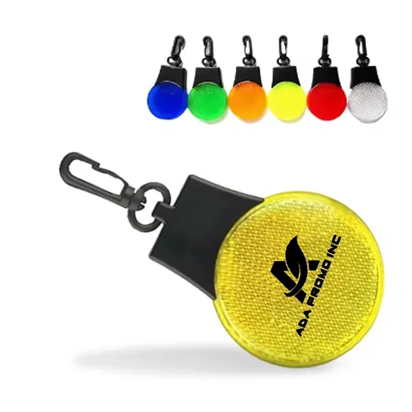 Safety Reflector LED Blinking Light Clip
