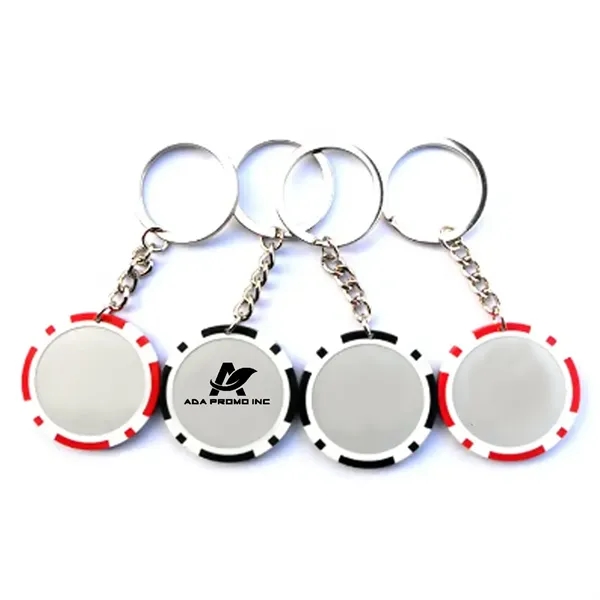 Poker Chip Keychain