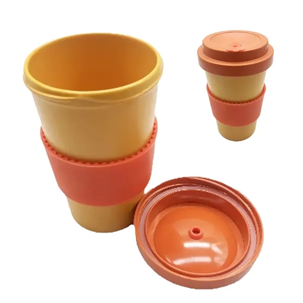 15 Oz Eco Friendly Coffee Cup Made With Bamboo Fiber