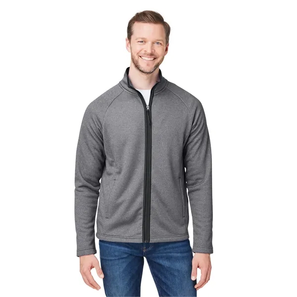 CORE365 Men's Venture Heathered Stripe Full-Zip