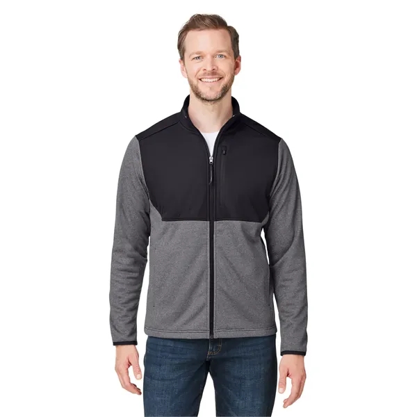 CORE365 Men's Venture Heathered Stripe Hybrid Jacket