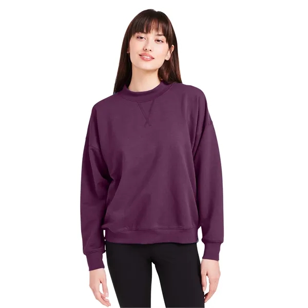 Glyder Ladies' Vintage Oversized Crew Pullover