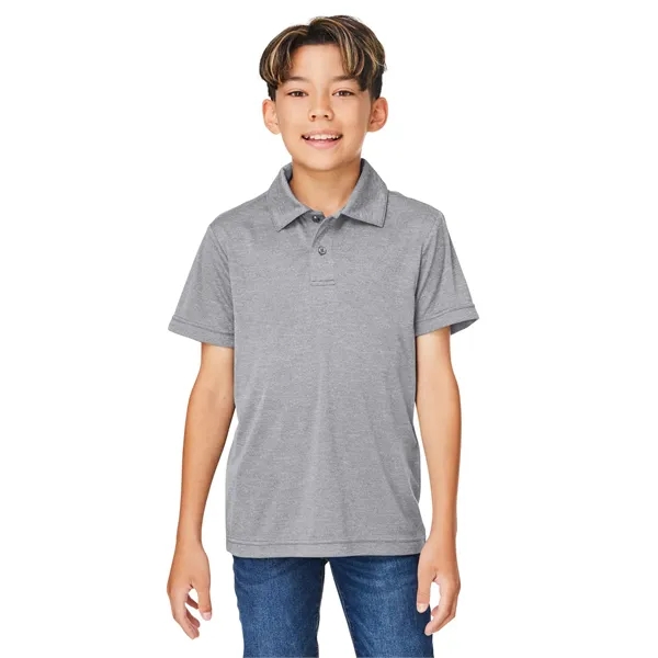 Team 365 Youth Zone Sonic Heather Performance Polo