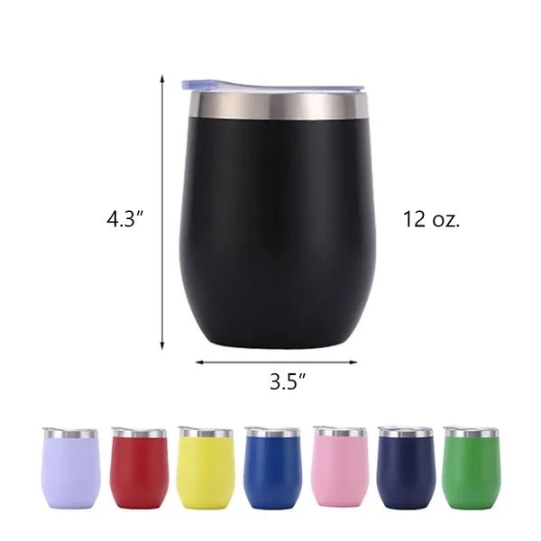 12oz Thermos U-shaped Stainless Steel Eggshell Cup