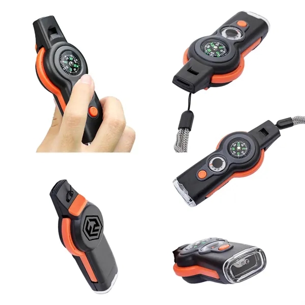 7-in-1 Standard High Decibel Survival Whistle
