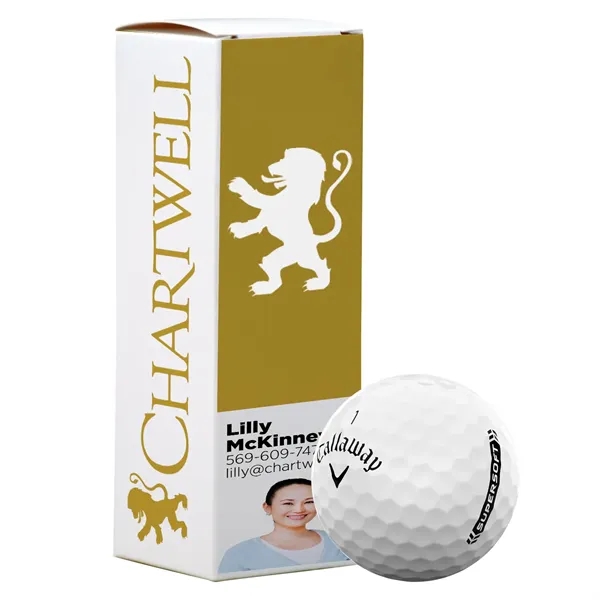 Callaway SuperSoft Golf Balls in Custom Three Ball Sleeve