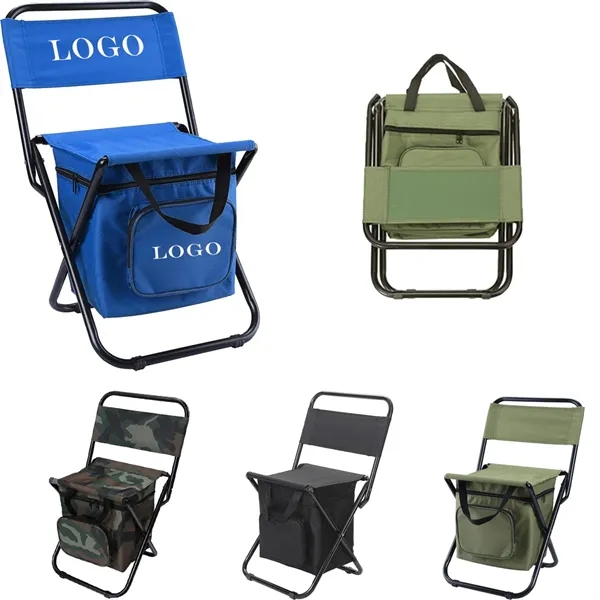 MOQ 20 Custom Foldable Outdoor Chair With Cooler Bag