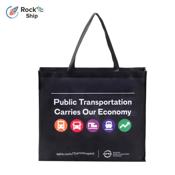 Rock'it 3-Day Sublimated PET Non-Woven Grocery Tote Bag