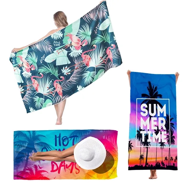 27*59 Inch Lightweight Quick Dry Microfiber Beach Towel