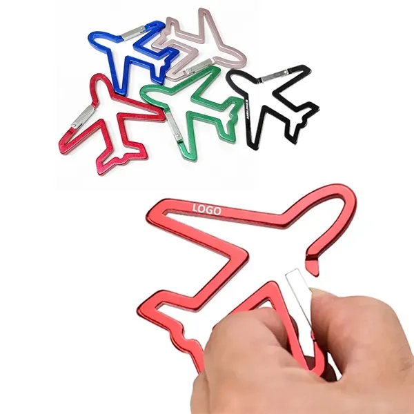 Aluminum Airplane Shaped Carabiner