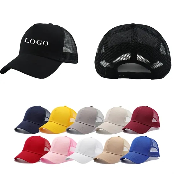 MOQ 50 Adjustable Baseball Net Cap