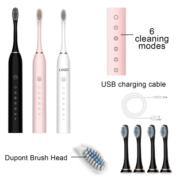 Electric Toothbrush 6 Modes with 30 Seconds Smart Timer