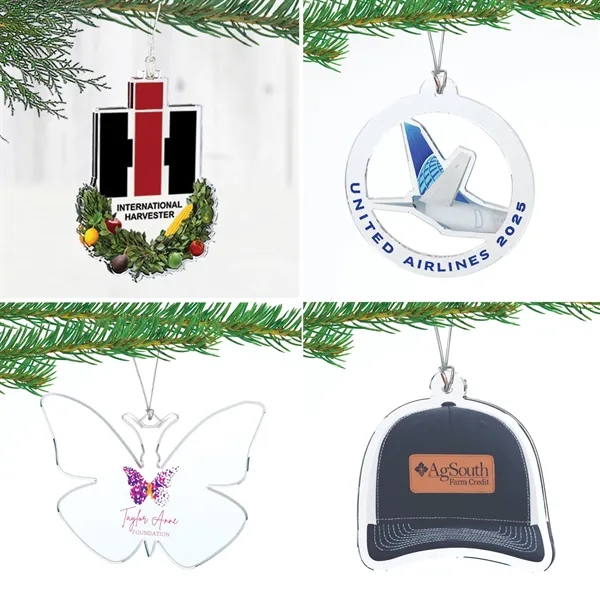 Custom Shape Christmas Ornament Up to 16 Sq. Inches